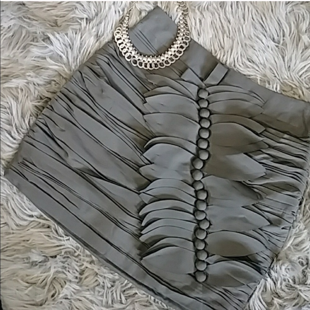 Twelve by twelve olive skirt.